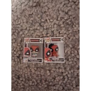 FUNKO DEADPOOL BITTY POP "SLEEPOVER" #1344 And "Flamenco" #778